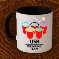 USA Drinking Team Beer Pong Coffee Mug thumb 2