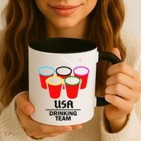 USA Drinking Team Beer Pong Coffee Mug thumb 3