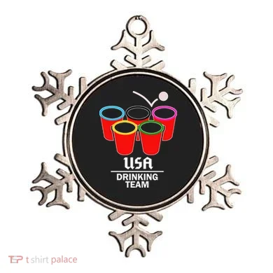 USA Drinking Team Beer Pong Ornament