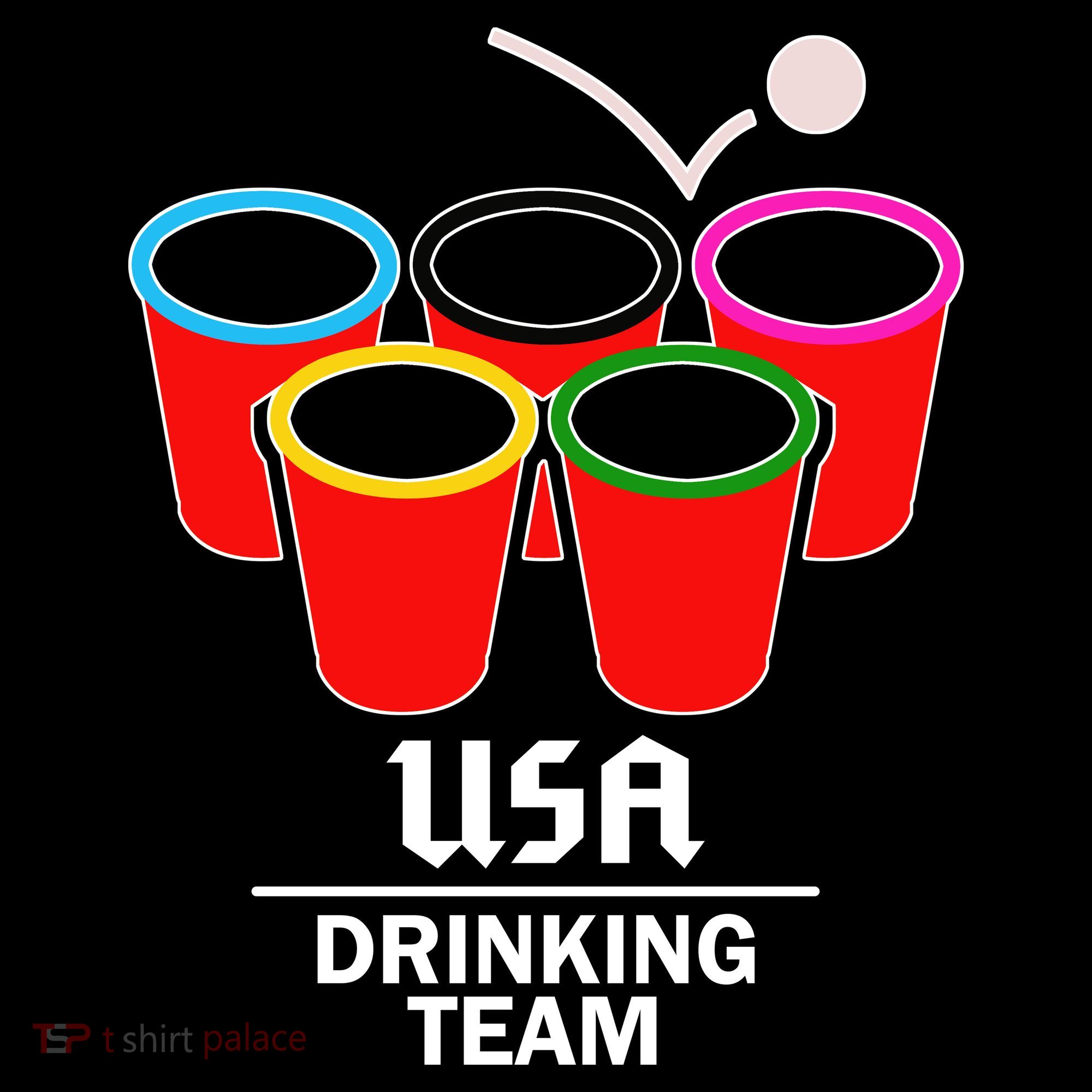 USA Drinking Team Beer Pong Ornament
