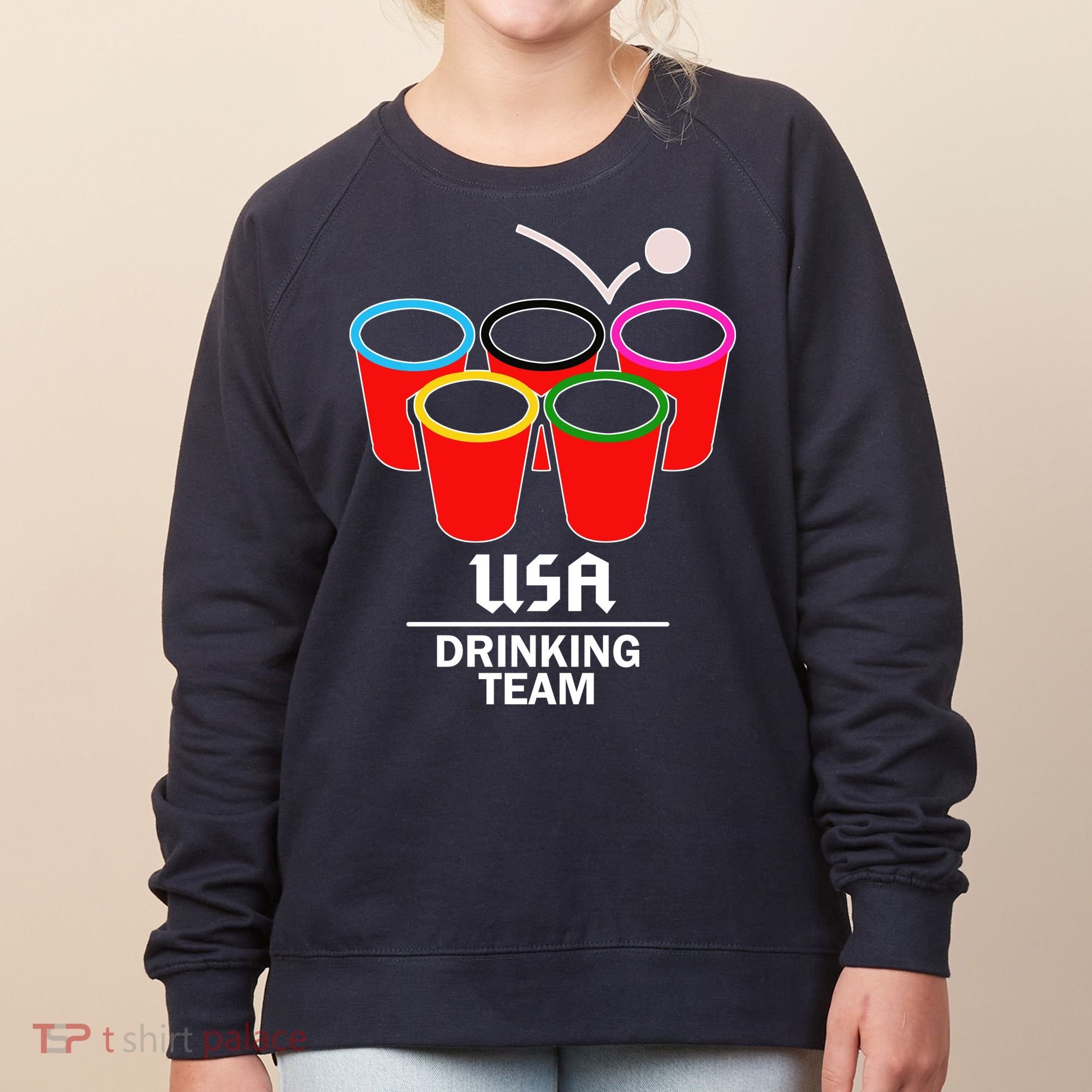 USA Drinking Team Beer Pong Women's Sweatshirt
