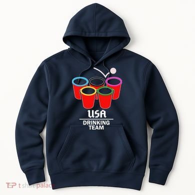 USA Drinking Team Beer Pong Hoodie