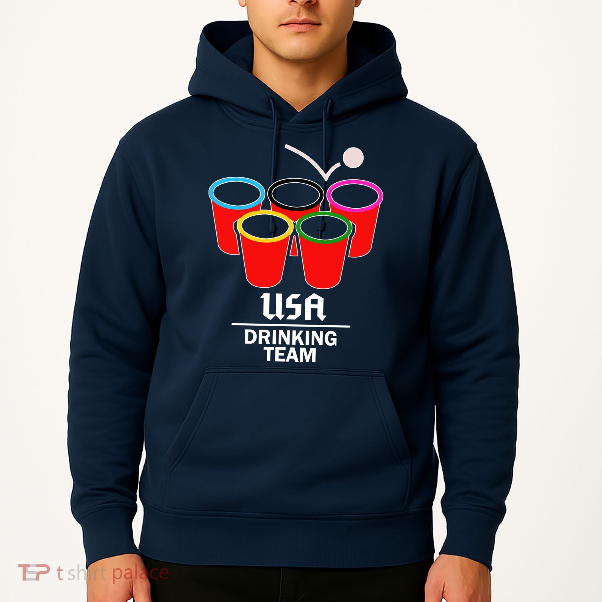 USA Drinking Team Beer Pong Hoodie