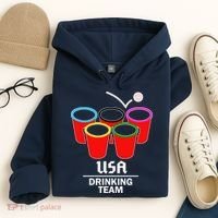 USA Drinking Team Beer Pong Hoodie thumb 4