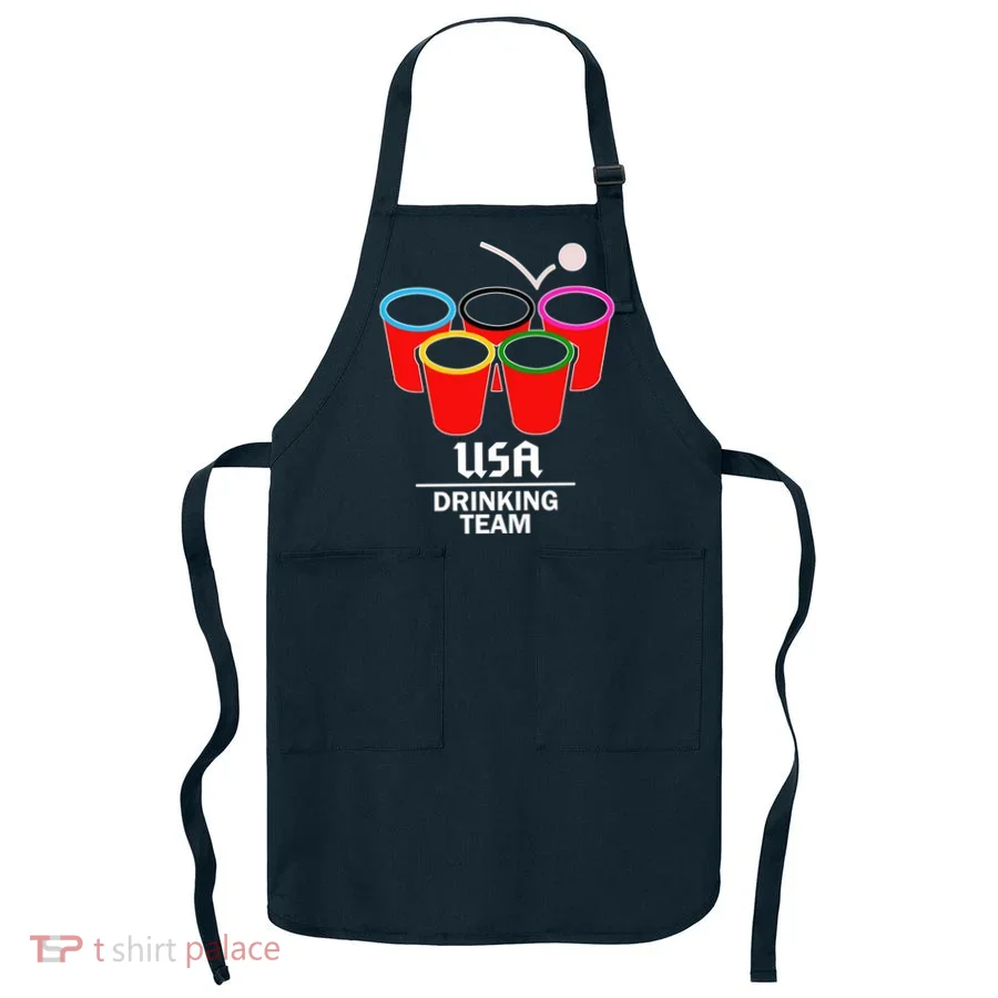 USA Drinking Team Beer Pong Apron