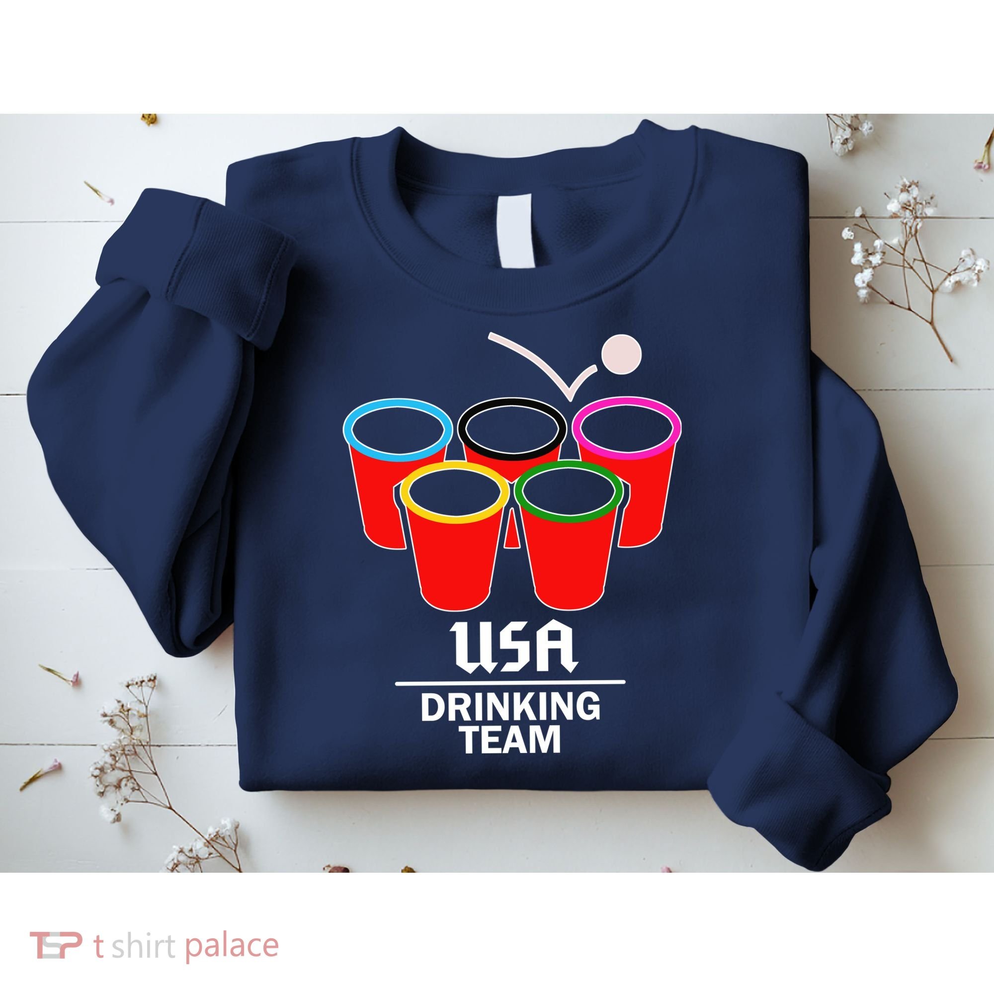 USA Drinking Team Beer Pong Sweatshirt