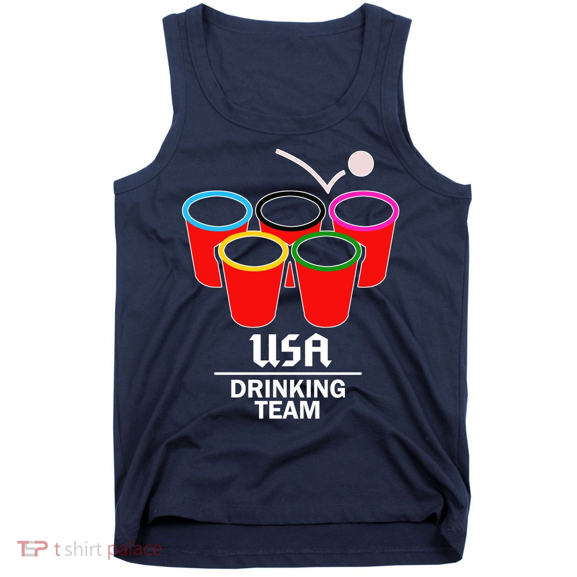 USA Drinking Team Beer Pong Tank Top