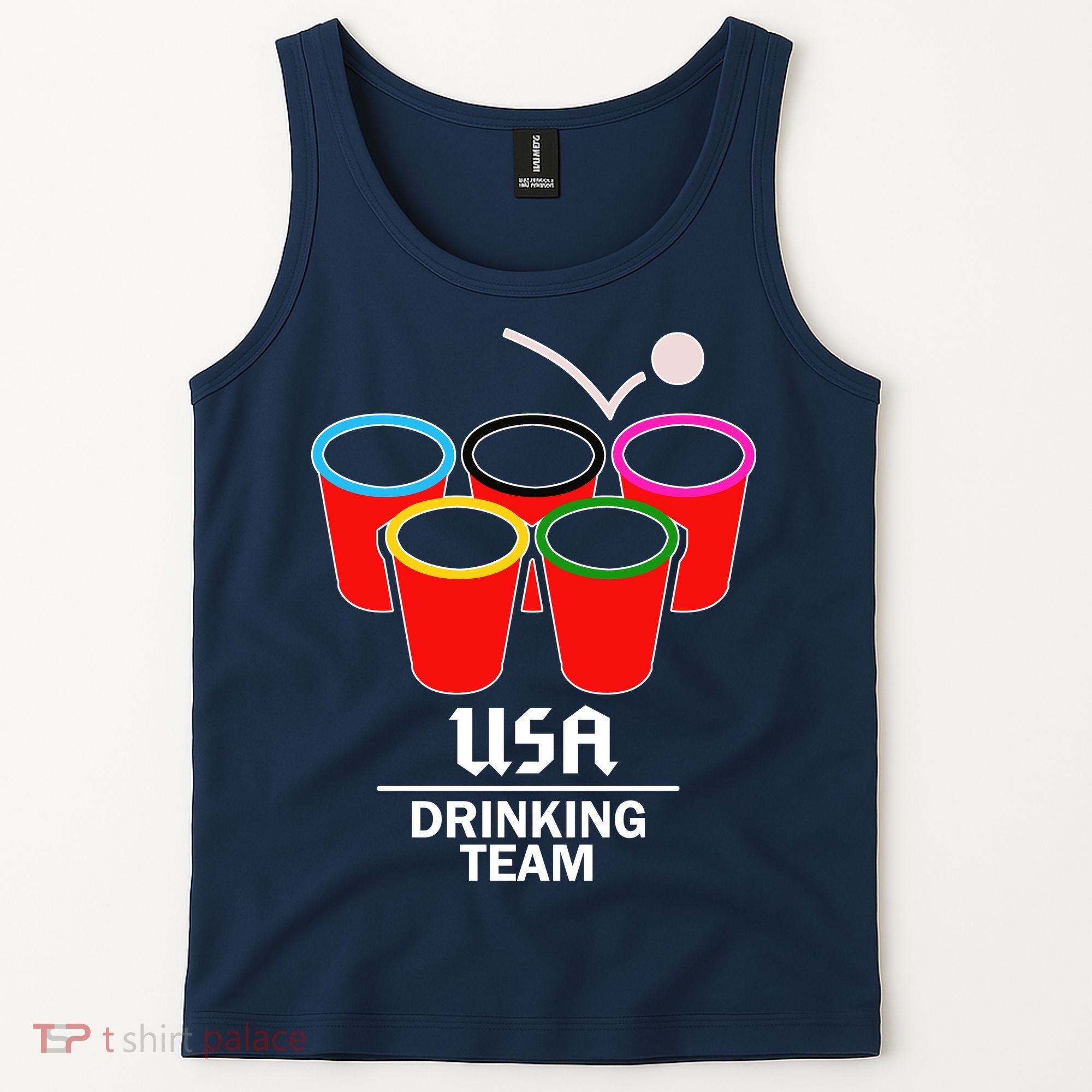 USA Drinking Team Beer Pong Tank Top