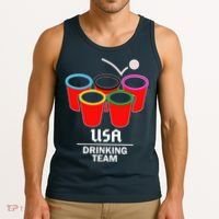 USA Drinking Team Beer Pong Tank Top thumb 3