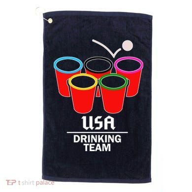 USA Drinking Team Beer Pong Golf Towel