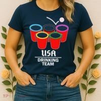 USA Drinking Team Beer Pong Women's T-Shirt thumb 2