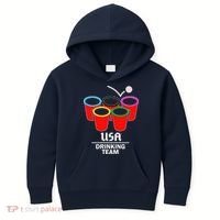 USA Drinking Team Beer Pong Kids Hoodie thumb 0