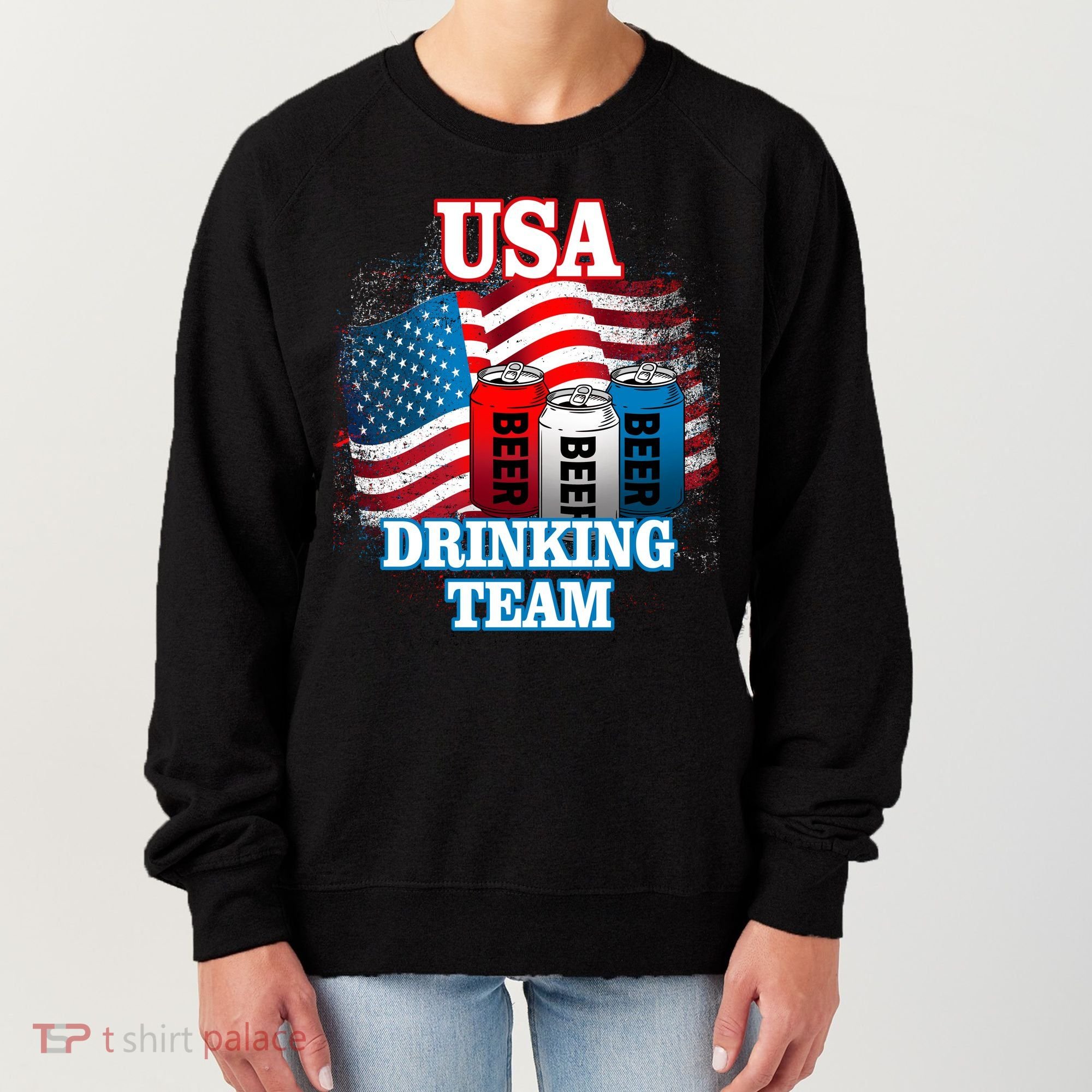 USA Drinking Team Flag Women's Sweatshirt