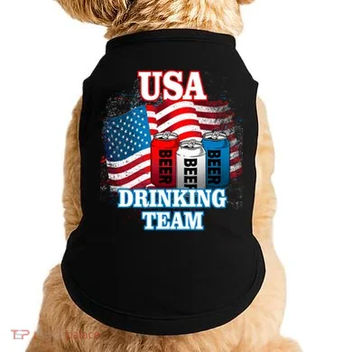 USA Drinking Team Flag Doggie Tank