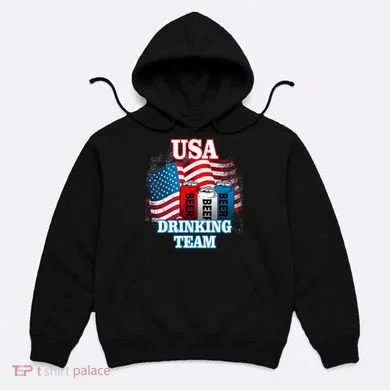 USA Drinking Team Flag Hoodie