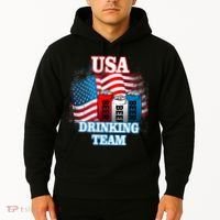 USA Drinking Team Flag Hoodie thumb 2