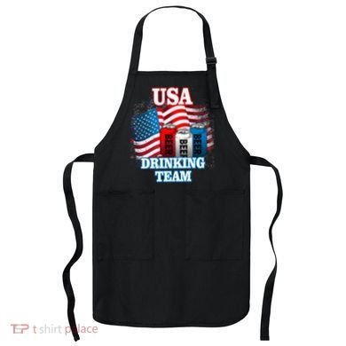 USA Drinking Team Flag Apron