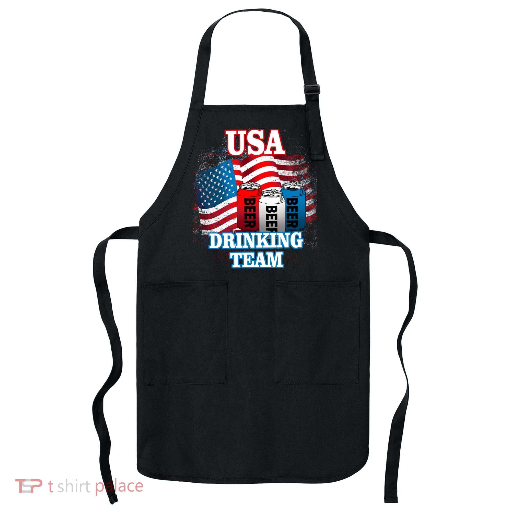 USA Drinking Team Flag Apron