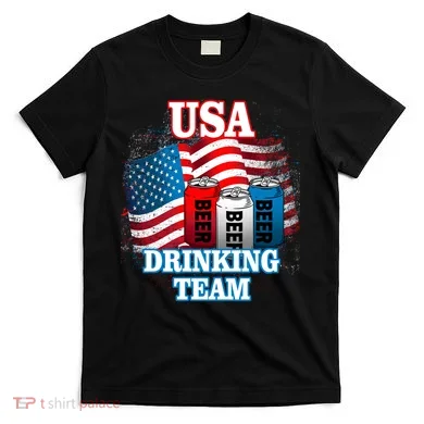 USA Drinking Team Flag T-Shirt