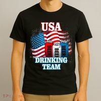 USA Drinking Team Flag T-Shirt thumb 3