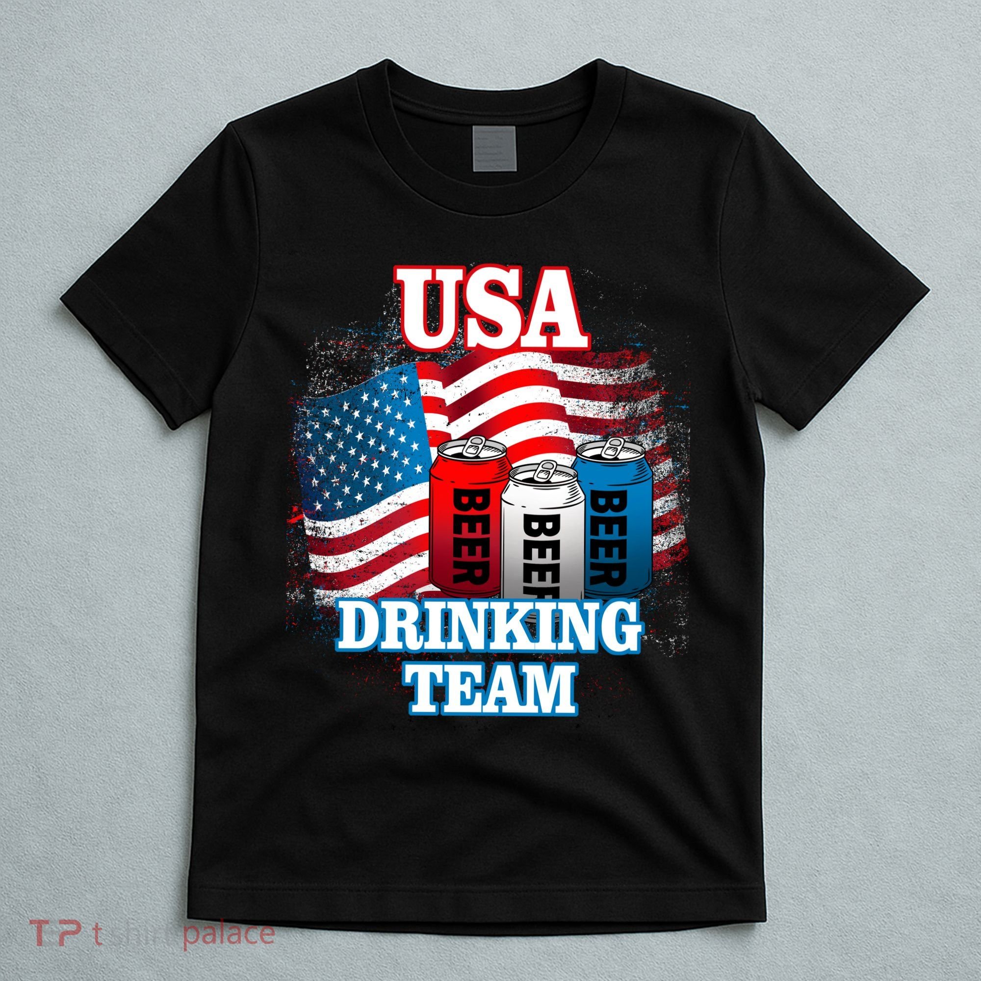 USA Drinking Team Flag T-Shirt