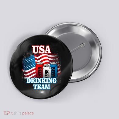 USA Drinking Team Flag Button