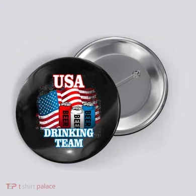 USA Drinking Team Flag Button
