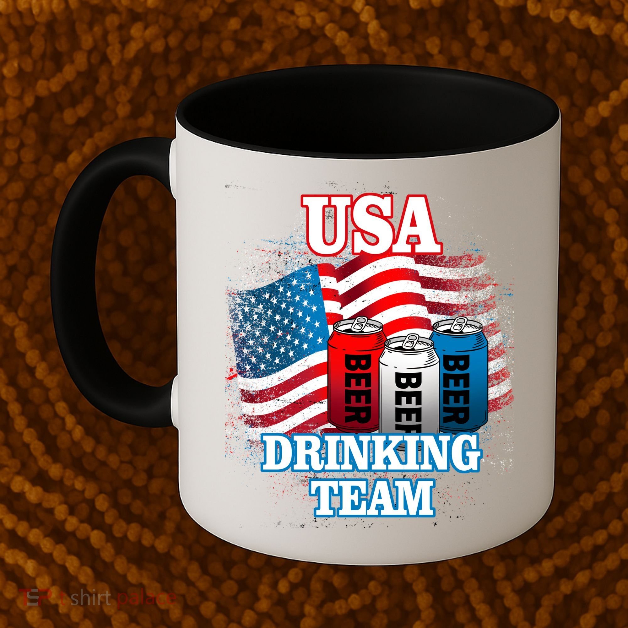 USA Drinking Team Flag Coffee Mug