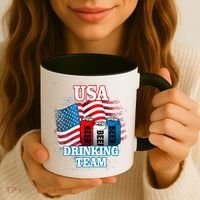 USA Drinking Team Flag Coffee Mug thumb 3