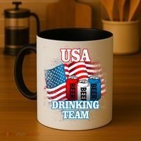 USA Drinking Team Flag Coffee Mug thumb 4