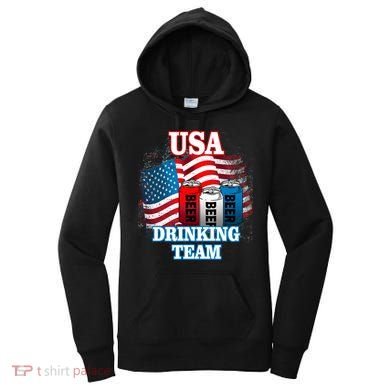 USA Drinking Team Flag Women's Hoodie