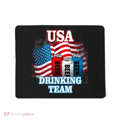USA Drinking Team Flag Mousepad
