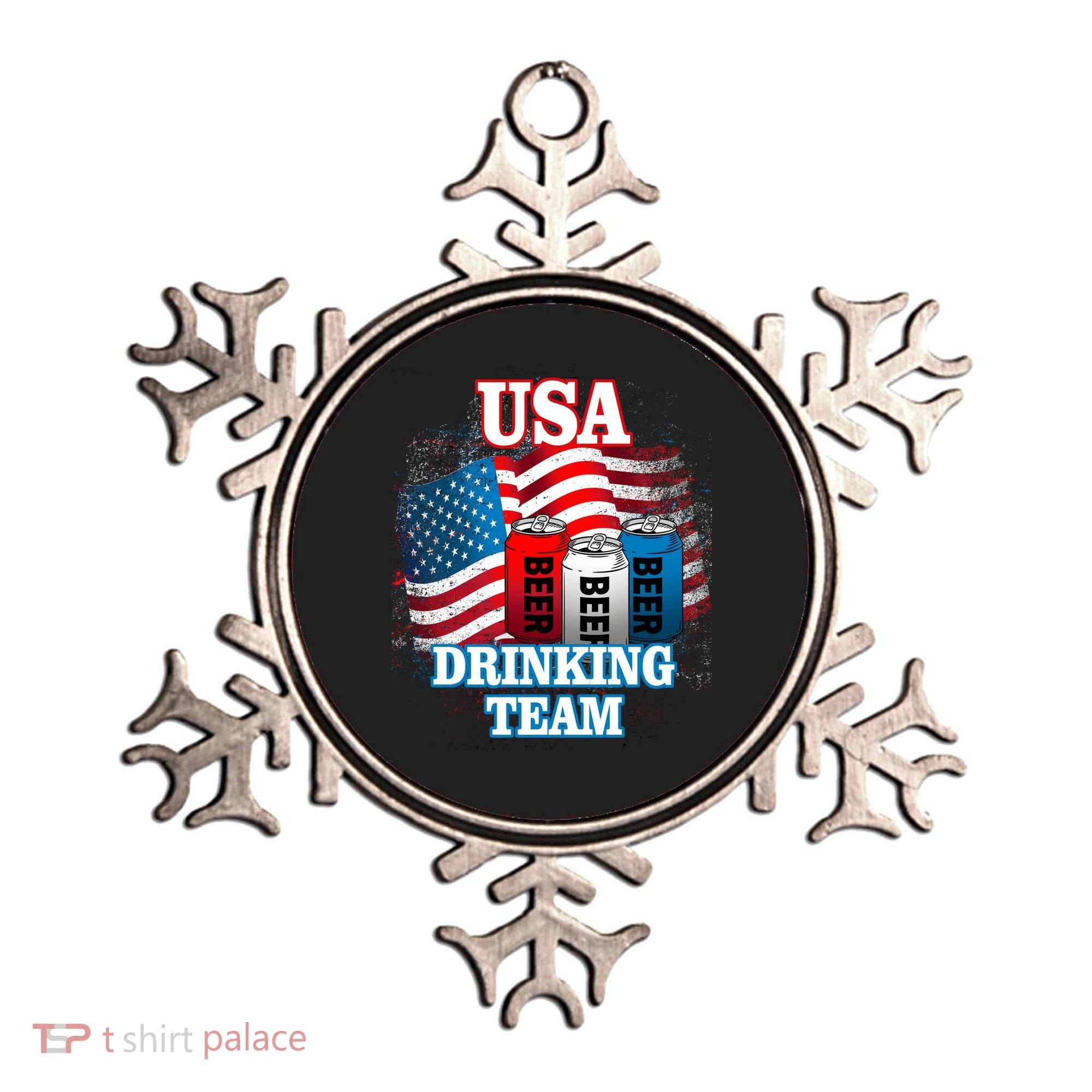 USA Drinking Team Flag Ornament