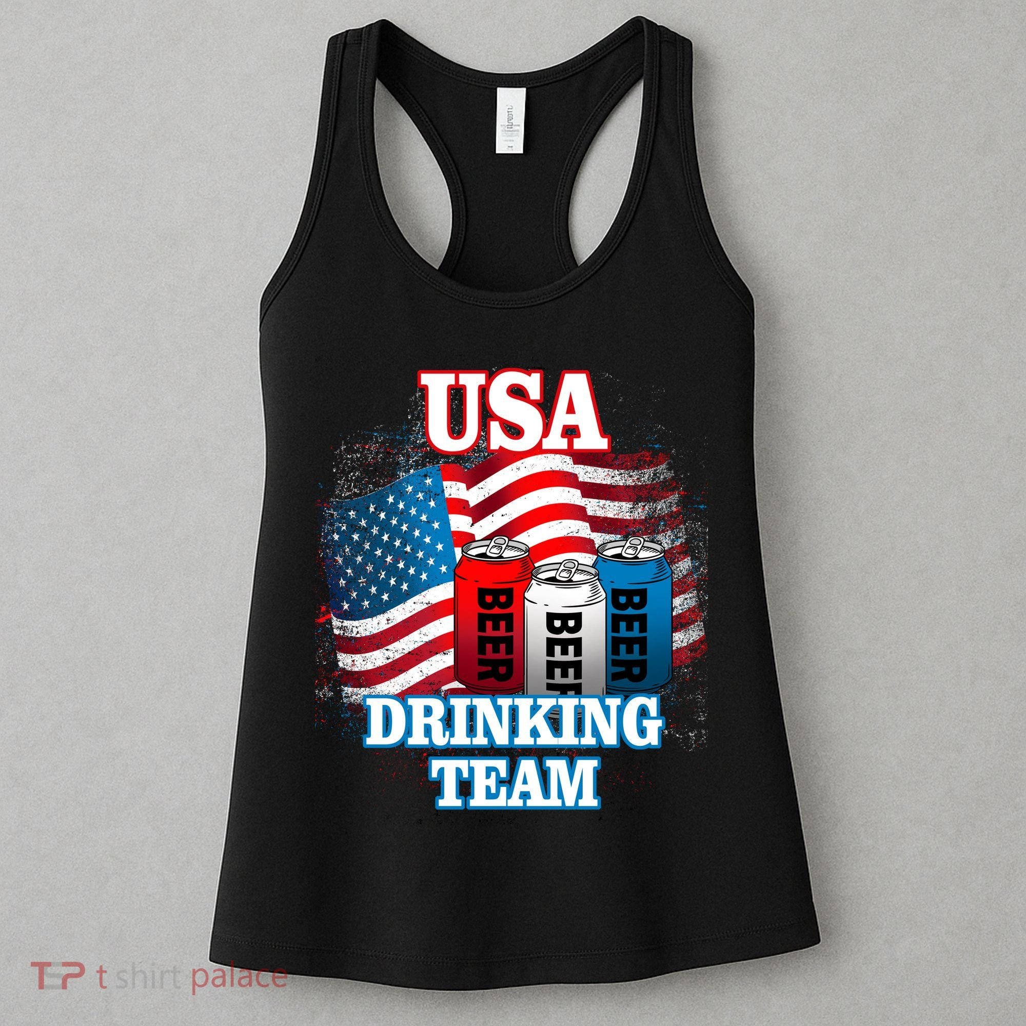 USA Drinking Team Flag Women's Tank Top