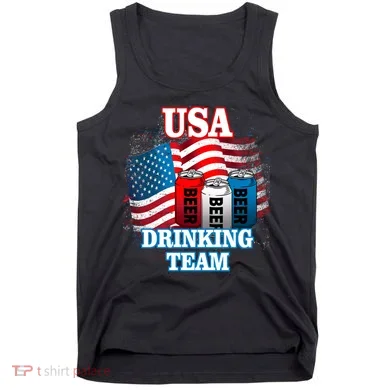 USA Drinking Team Flag Tank Top