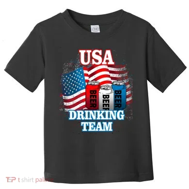 USA Drinking Team Flag Toddler T-Shirt
