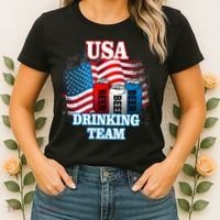 USA Drinking Team Flag Women's T-Shirt thumb 2