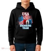 USA Drinking Team Flag Kids Hoodie thumb 4