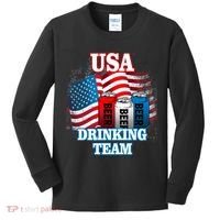 USA Drinking Team Flag Kids Long Sleeve Shirt thumb 0