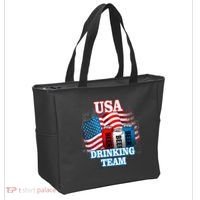 USA Drinking Team Flag Tote Bag thumb 2