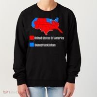 USA DUMBFUCKISTAN ELECTION MAP - Republicans Trump Women's Sweatshirt thumb 0
