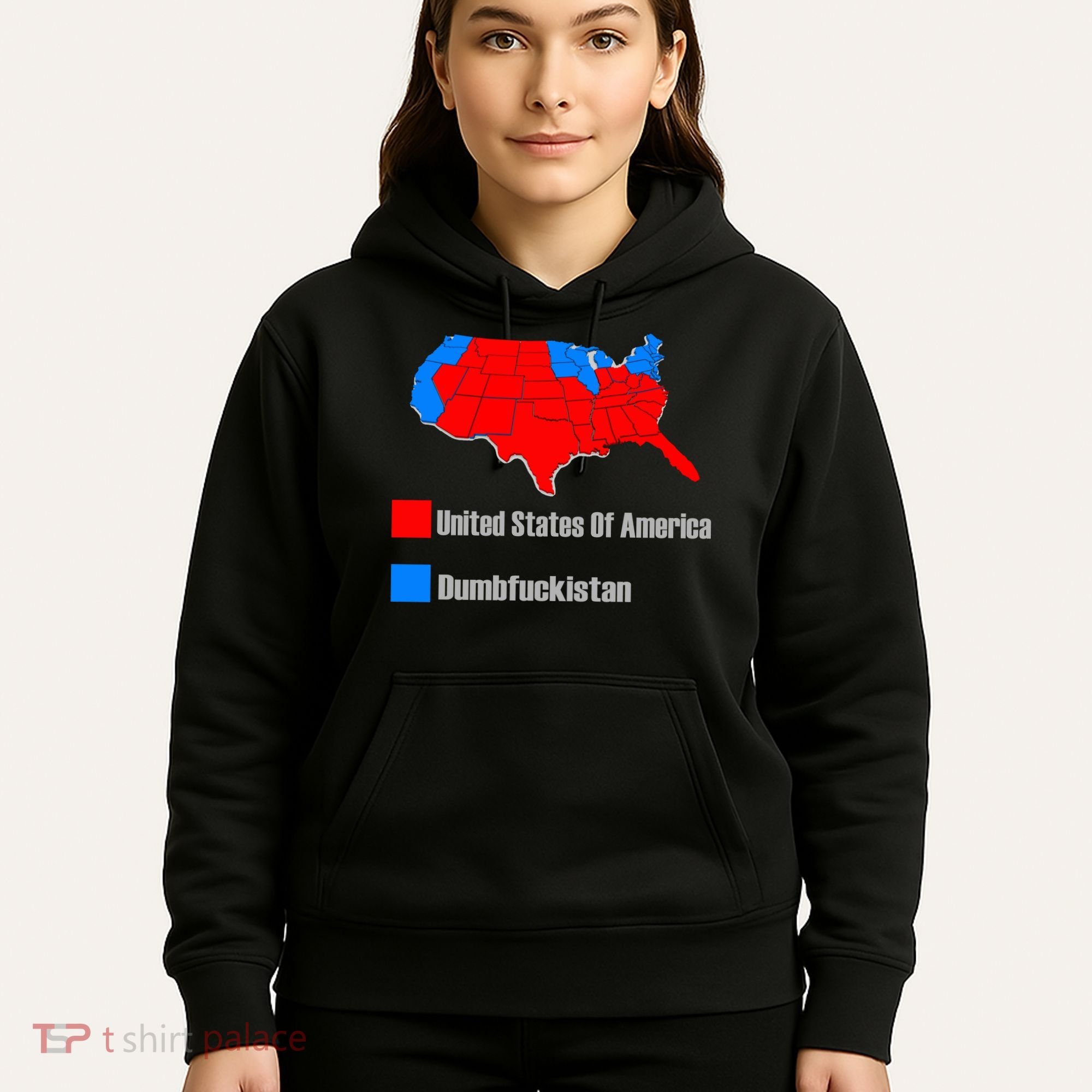 USA DUMBFUCKISTAN ELECTION MAP - Republicans Trump Hoodie