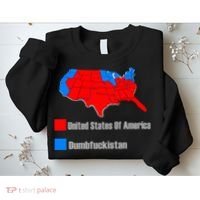 USA DUMBFUCKISTAN ELECTION MAP - Republicans Trump Sweatshirt thumb 2
