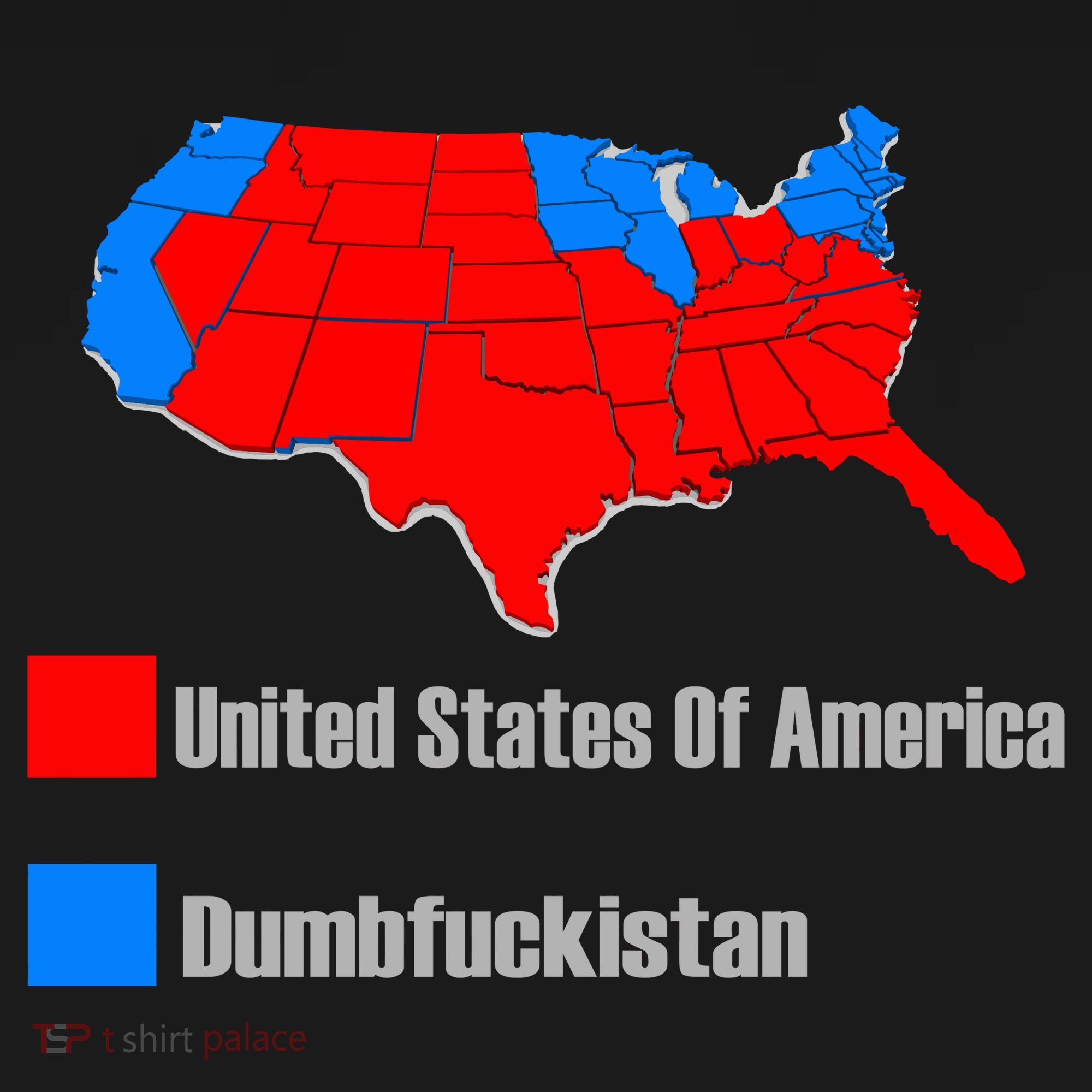 USA DUMBFUCKISTAN ELECTION MAP - Republicans Trump Sweatshirt