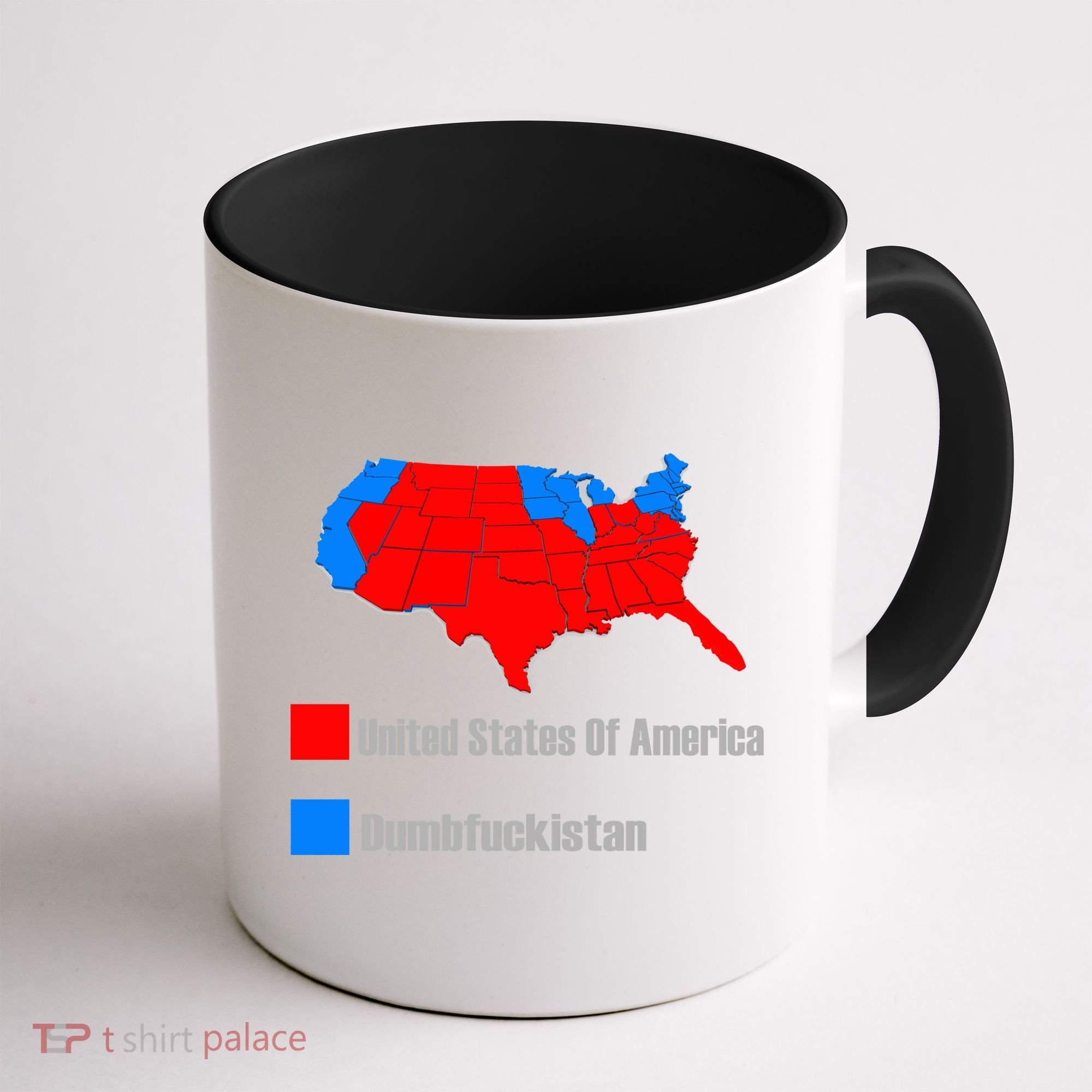 USA DUMBFUCKISTAN ELECTION MAP - Republicans Trump Coffee Mug