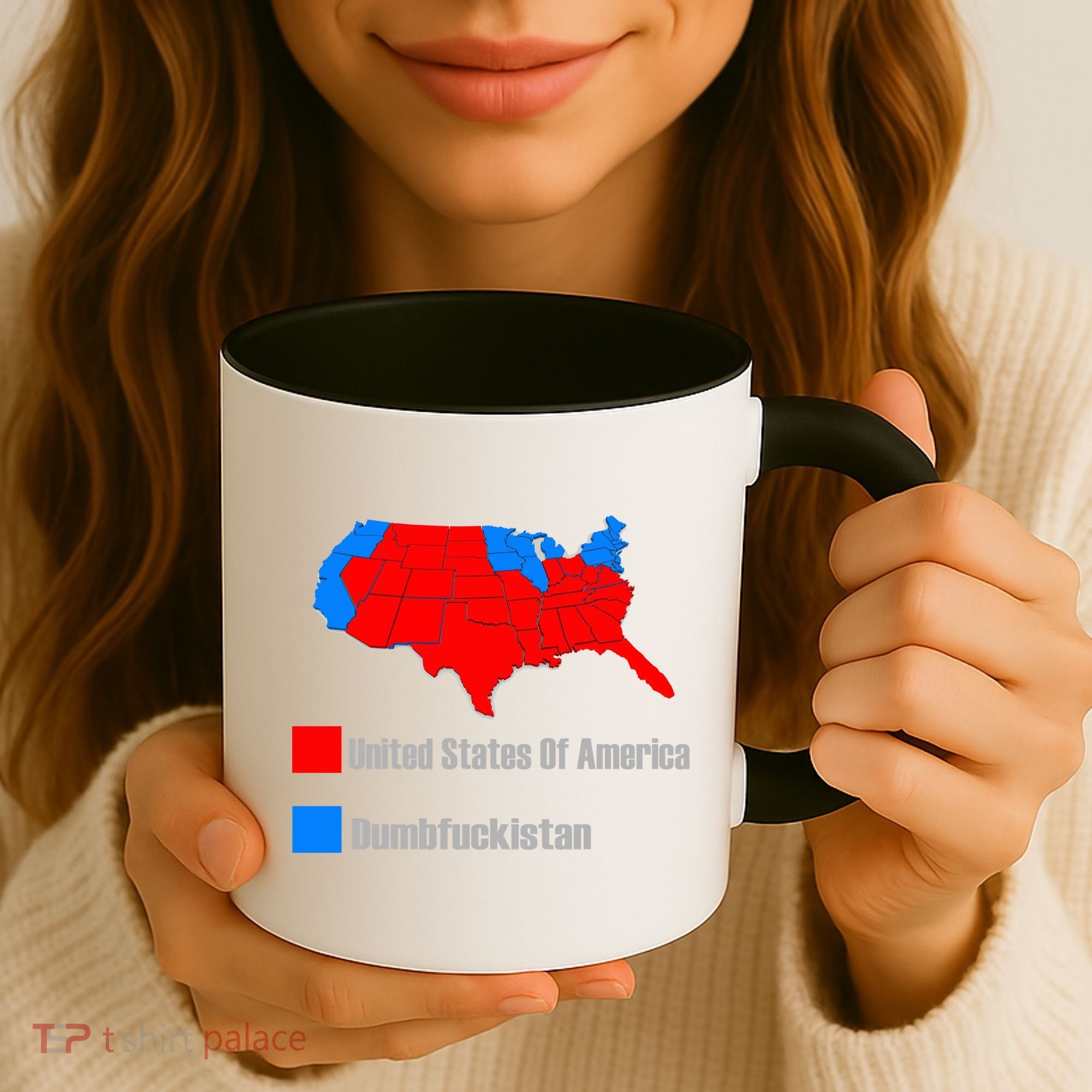 USA DUMBFUCKISTAN ELECTION MAP - Republicans Trump Coffee Mug