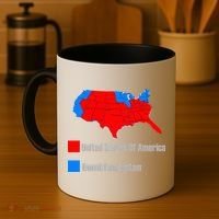 USA DUMBFUCKISTAN ELECTION MAP - Republicans Trump Coffee Mug thumb 4