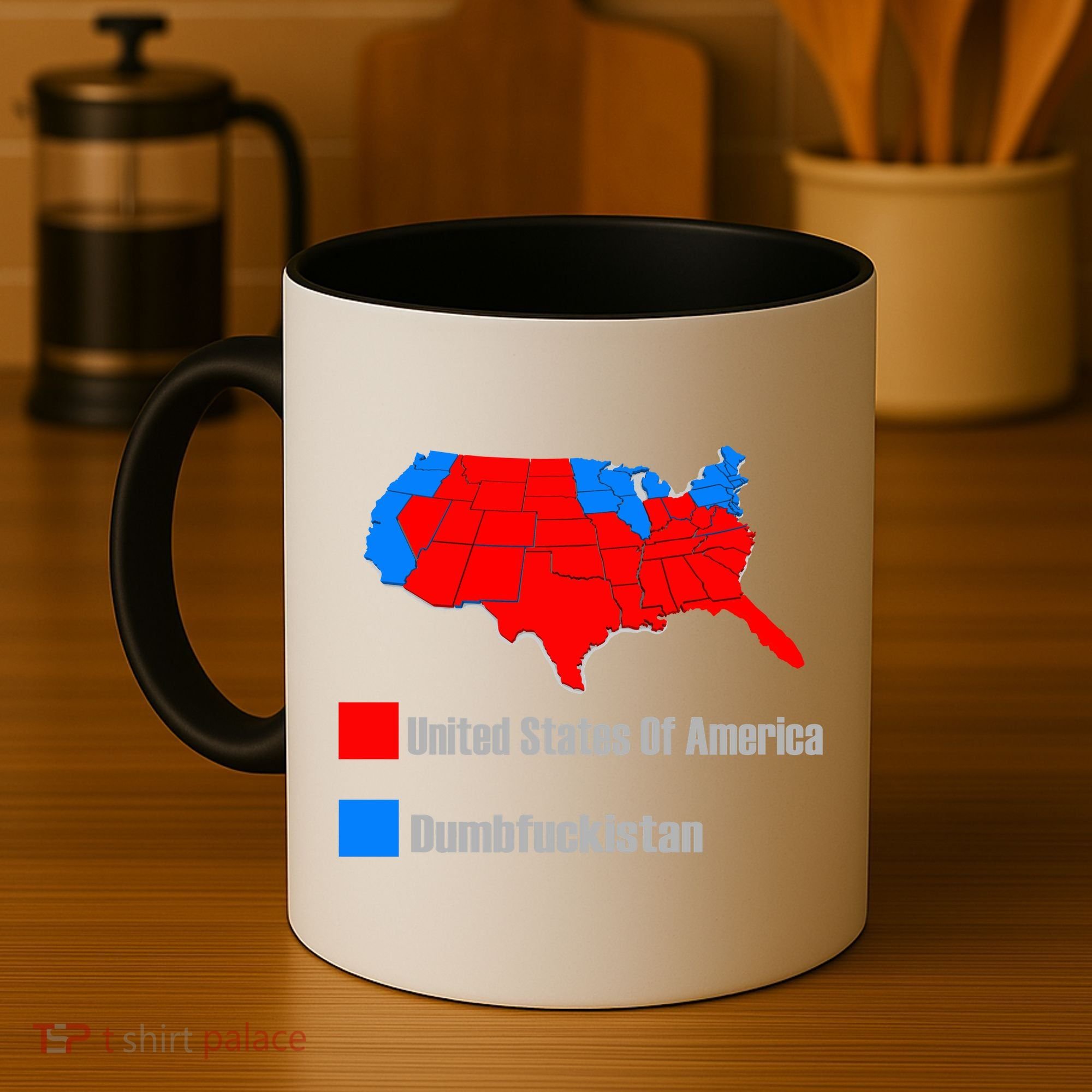 USA DUMBFUCKISTAN ELECTION MAP - Republicans Trump Coffee Mug