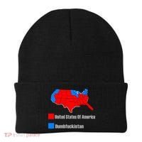 USA DUMBFUCKISTAN ELECTION MAP - Republicans Trump Beanie thumb 0