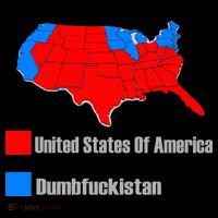 USA DUMBFUCKISTAN ELECTION MAP - Republicans Trump Women's Hoodie thumb 2